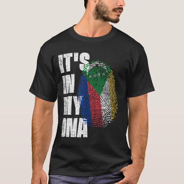 Camiseta ESTÁ EN MI BANDEJA DE ADN Comoras (Anverso)