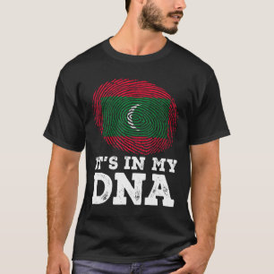 Camiseta Está en mi bandera de Adn, bandera de Maldivas pat