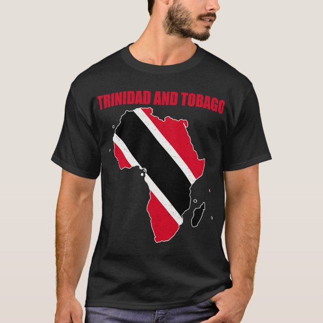 Camiseta Está en mi bandera de ADN de Trinidad y Tobago Afr (Anverso)