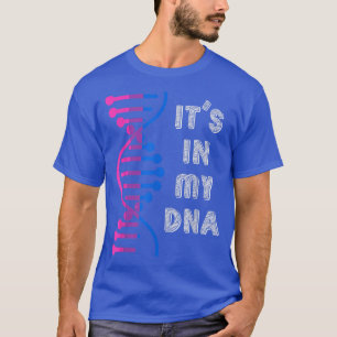 Camiseta Está En Mi Bandera De Bisexualidad De ADN Mes De O