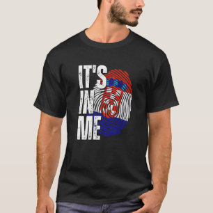 Camiseta Está En Mí Bandera De Croacia Huella Dactilar Here