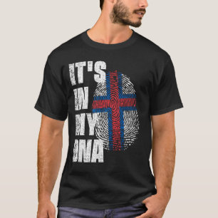 Camiseta ESTÁ EN MI bandera de las Islas Feroe ADN