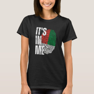 Camiseta Está en mí, bandera de Madagascar, huellas digital