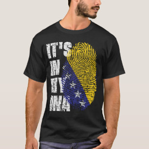 Camiseta ESTÁ EN MI bosnia ADN y herzegovina Flag Boy Gir