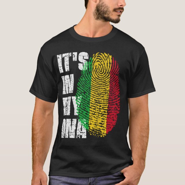 Camiseta ESTÁ EN MI DINERO DE Chica de niño con bandera de  (Anverso)