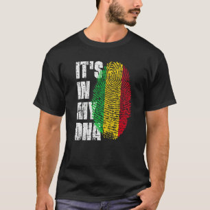 Camiseta Está En Mi Dna Bandera De Mali Malí
