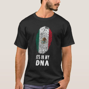 Camiseta Está En Mi Dna Bandera Mexicana