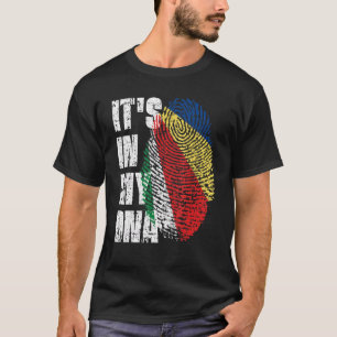 Camiseta Está En Mi Dna Bandera Seychelles
