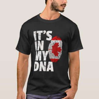 Camiseta Está En Mi Dna Canadá Bandera Canadiense Leaf Mapl