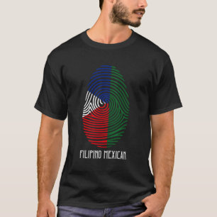 Camiseta Está En Mi Dna Fingerprint Mexipino Filipino Mexic