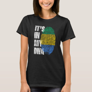 Camiseta Está en mi Dna Gabón Bandera Gabonesa