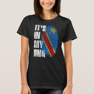 Camiseta Está en mi Dna República Democrática del Congo Fl