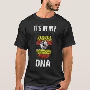 Camiseta Está En Mi Dna Uganda Bandera Histor Negro Ugandés