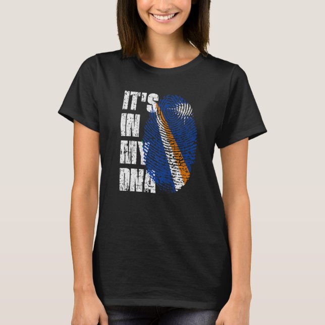 Camiseta Está en mi dona Islas Marshall Bandera de las Isla (Anverso)