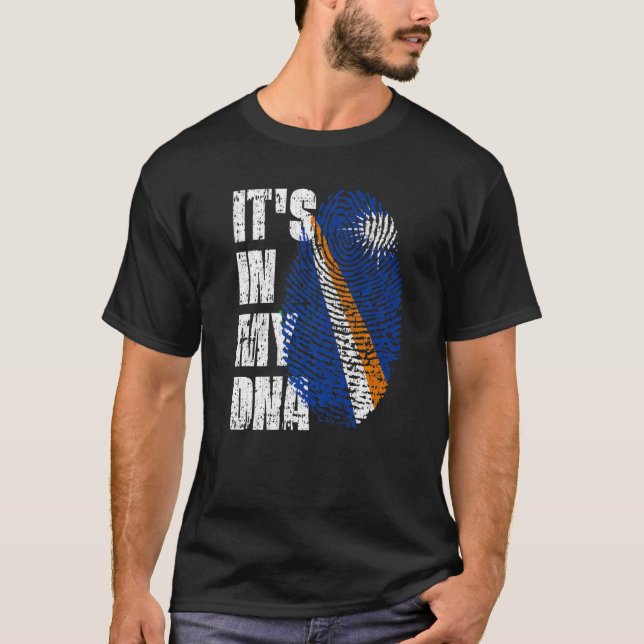 Camiseta Está en mi dona Islas Marshall Bandera de las Isla (Anverso)