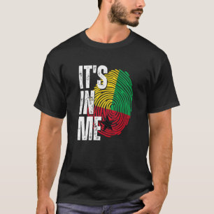 Camiseta Está en mí Guinea Bissau Bandera huella digital gu