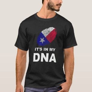Camiseta Está En Mi Huella Dactilar Bandera De Texano De Te
