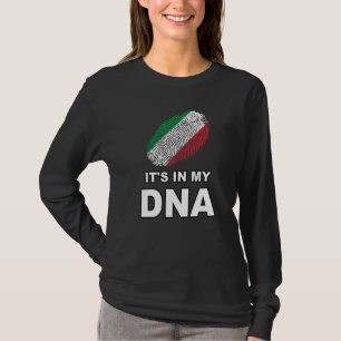 Camiseta Está En Mi Huella Dactilar De Adn Bandera Del País