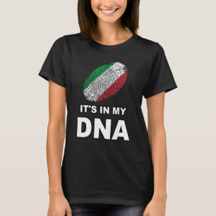 Camiseta Está En Mi Huella Dactilar De Adn Bandera Del País