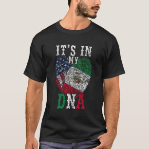 Camiseta Está En Mi Huella De Adn México Para Navidades