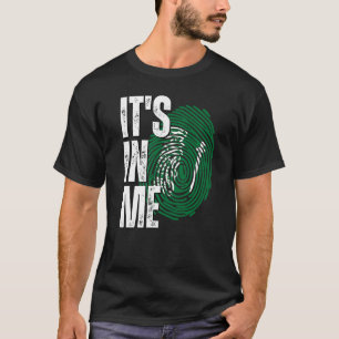 Camiseta Está en mí, la bandera de Arabia Saudita huellas d