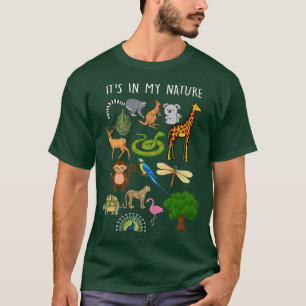 Camiseta Está En Mi NaturalezaZoológico Animales Que Aman A
