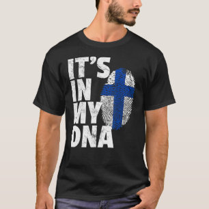 Camiseta Está En Mi País De La Bandera De Finlandia De Adn