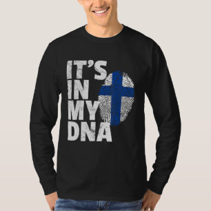 Camiseta Está En Mi País De La Bandera De Finlandia De Adn