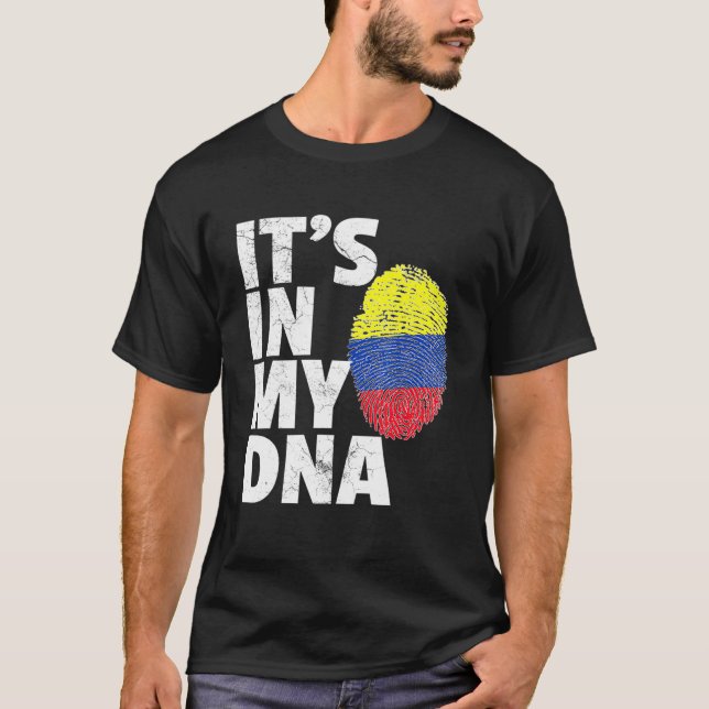 Camiseta Está En Mi País De Nina Colombia Bandera Orgullo N (Anverso)