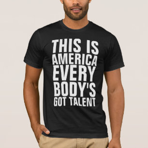 CAMISETA ÉSTA ES AMÉRICA TODOS TALENTO CONSEGUIDO