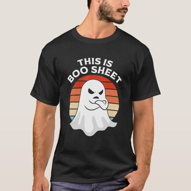 Camiseta ESTA ES BOO SHEET Ghost Retro Halloween Vestirme (Anverso)