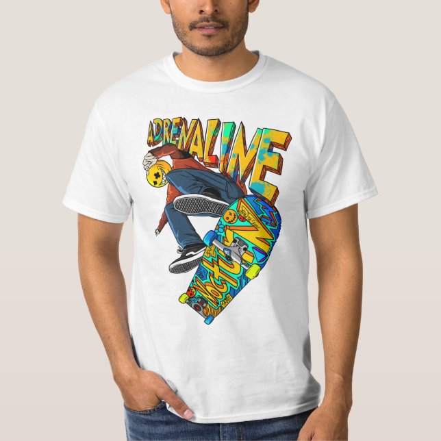 Camiseta esta es la adrenalina (Anverso)