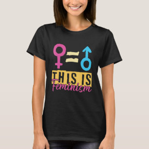 Camiseta Esta es la declaración del feminismo Derechos igua