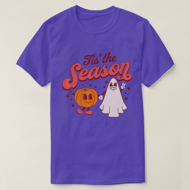 Camiseta Esta es la divertida Halloween de temporada (Diseño del anverso)