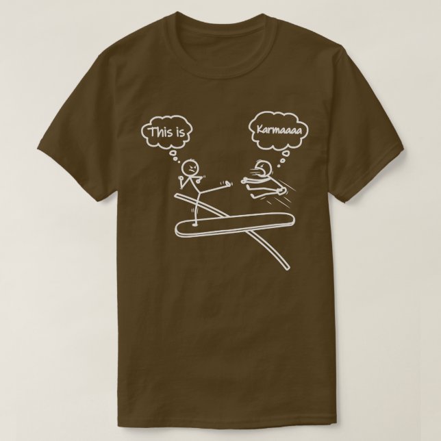 Camiseta Esta es la figura de Karma Stick Novedad Graciosa  (Diseño del anverso)