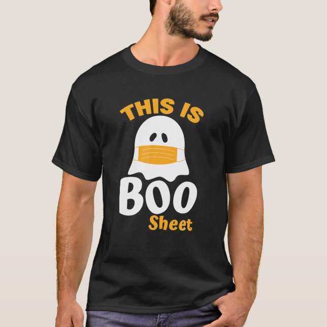 Camiseta Esta es la graciosa máscara fantasma de Halloween  (Anverso)