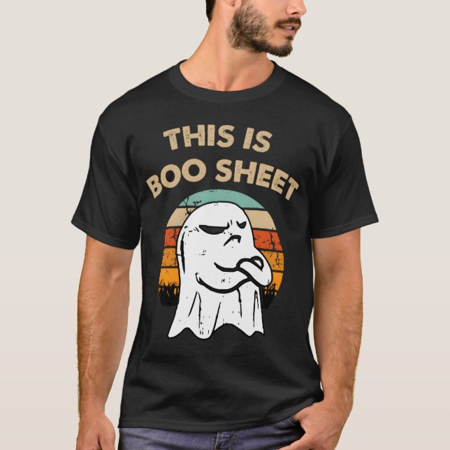 Camiseta Esta es la hoja de bois retro HalloweenFunny Hallo (Anverso)
