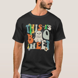 Camiseta Esta Es La Hoja De Boo De Ghost Groovy Halloween M