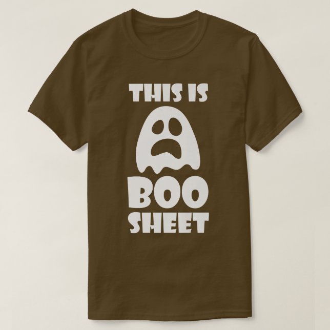 Camiseta Esta es la hoja de boo, dulce fantasma adorable (Diseño del anverso)