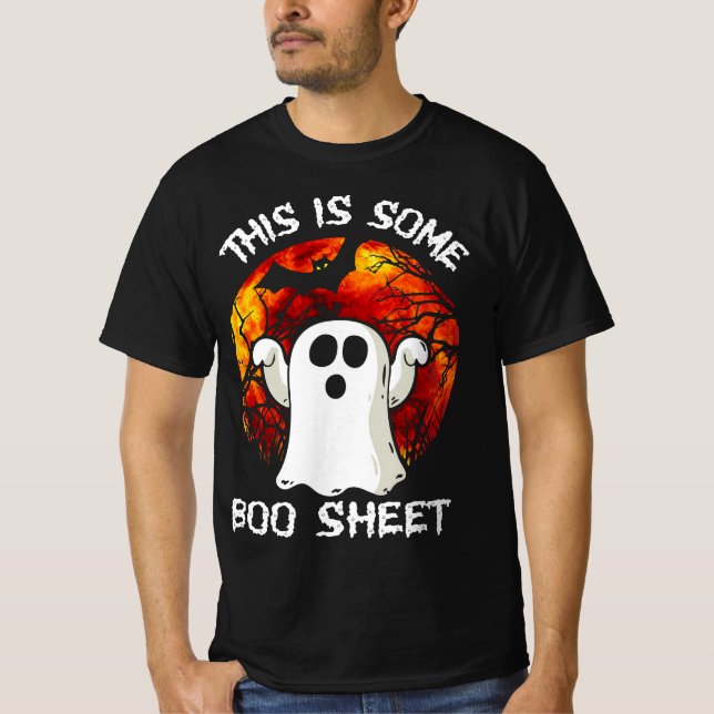 Camiseta Esta es la hoja de boo Ghost Retro Halloween disfr (Anverso)