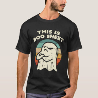 Camiseta Esta es la hoja de boo Ghost Retro Halloween disfr