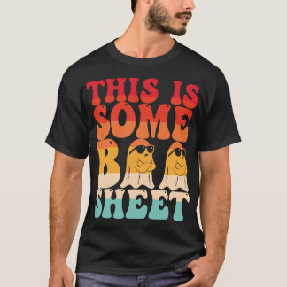 Camiseta Esta es la hoja de boo Ghost Retro Halloween disfr