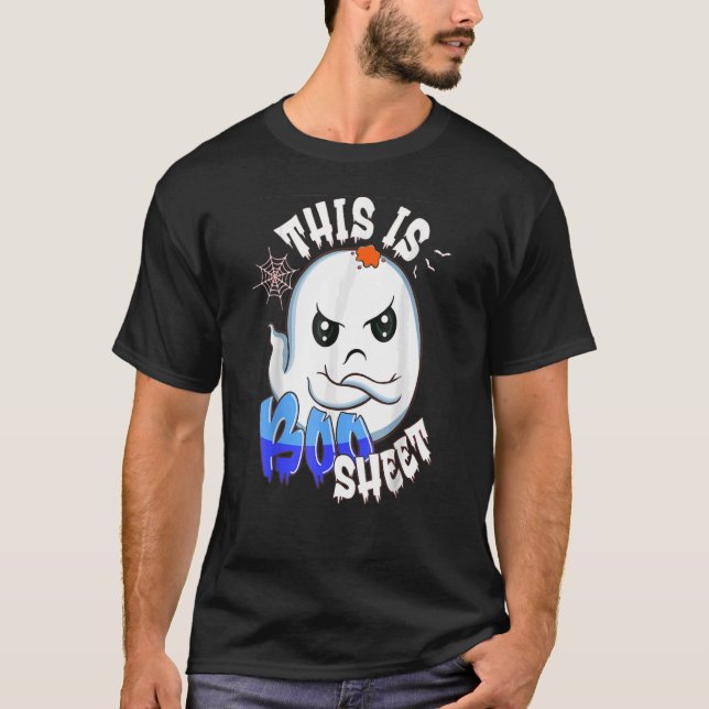 Camiseta Esta es la hoja de boo Ghost Retro Halloween disfr (Anverso)