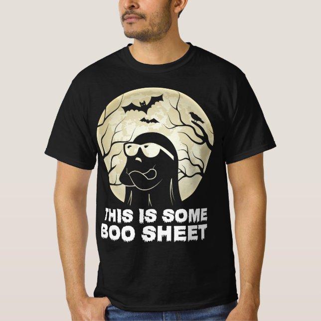 Camiseta Esta es la hoja de boo Ghost Retro Halloween disfr (Anverso)