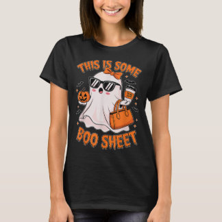 Camiseta Esta es la hoja de boo Ghost Retro Halloween disfr