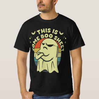 Camiseta Esta es la hoja de boo Ghost Retro Halloween disfr