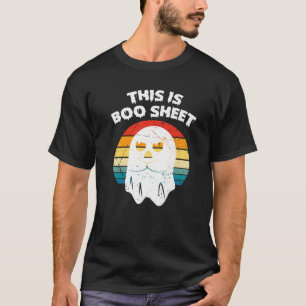 Camiseta Esta es la hoja de boo Ghost Retro Halloween Spook