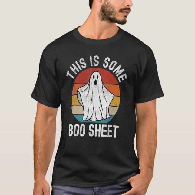 Camiseta Esta Es La Hoja De Boo Ropa De Halloween Retro (Anverso)