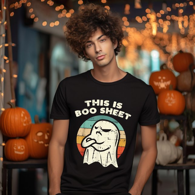 Camiseta Esta Es La Hoja De Boo Ropa De Halloween Retro (Subido por el creador)