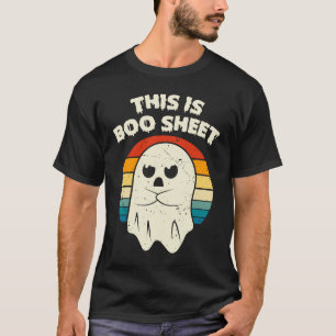 Camiseta Esta es la hoja de boom Ghost Groovy Floral Hallow